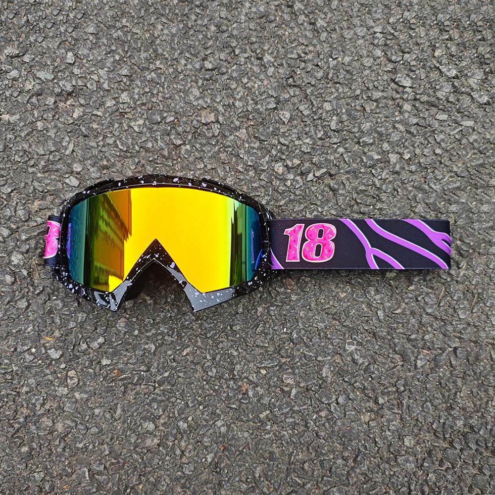 2025 Motorcycles Ski Goggles Cycling Riding Glasses Personalized Printing Ski Goggles Windbreak Ventilate Anti-Glare Goggles