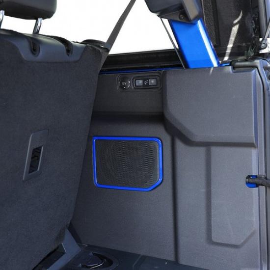Rear Trunk Subwoofer Speaker Cover Trim Decor For Ford Bronco Accessories Blue
