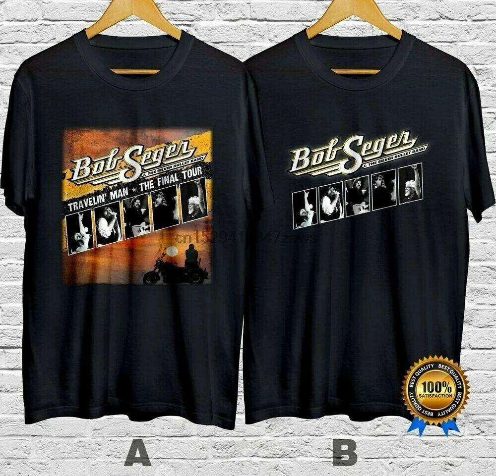 Bob Seger The Silver Bullet Band The Final Tour Into Fall T-Shirt Cotton 100% L