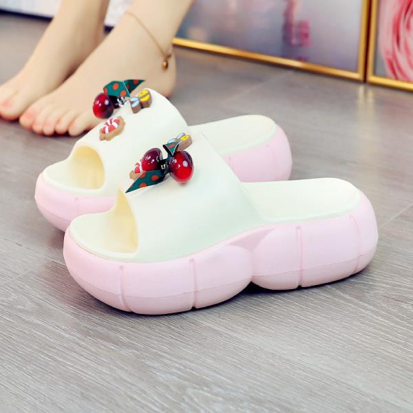 Mode Skor Gummi Tofflor Tofflor Kvinnor Plattform Slides 2025 Massage Sommar Platta Damskor Tofflor Kvinnor Sommar Slides Plattform