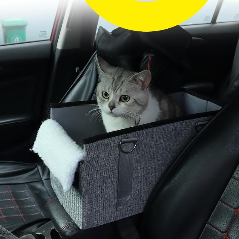 

Зимнее автокресло для собак, водонепроницаемый гамак для кошек, переноска для маленьких собак, складная, безопасная для путешествий на открытом воздухе, корзина для кошек, автомобильные аксессуары серый