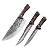Carbon Steel Kitchen Knives Wooden Handle Cleaver Slicing Knife Hand Forged Blade Butcher Boning Knife Wood Handle Chef Knife