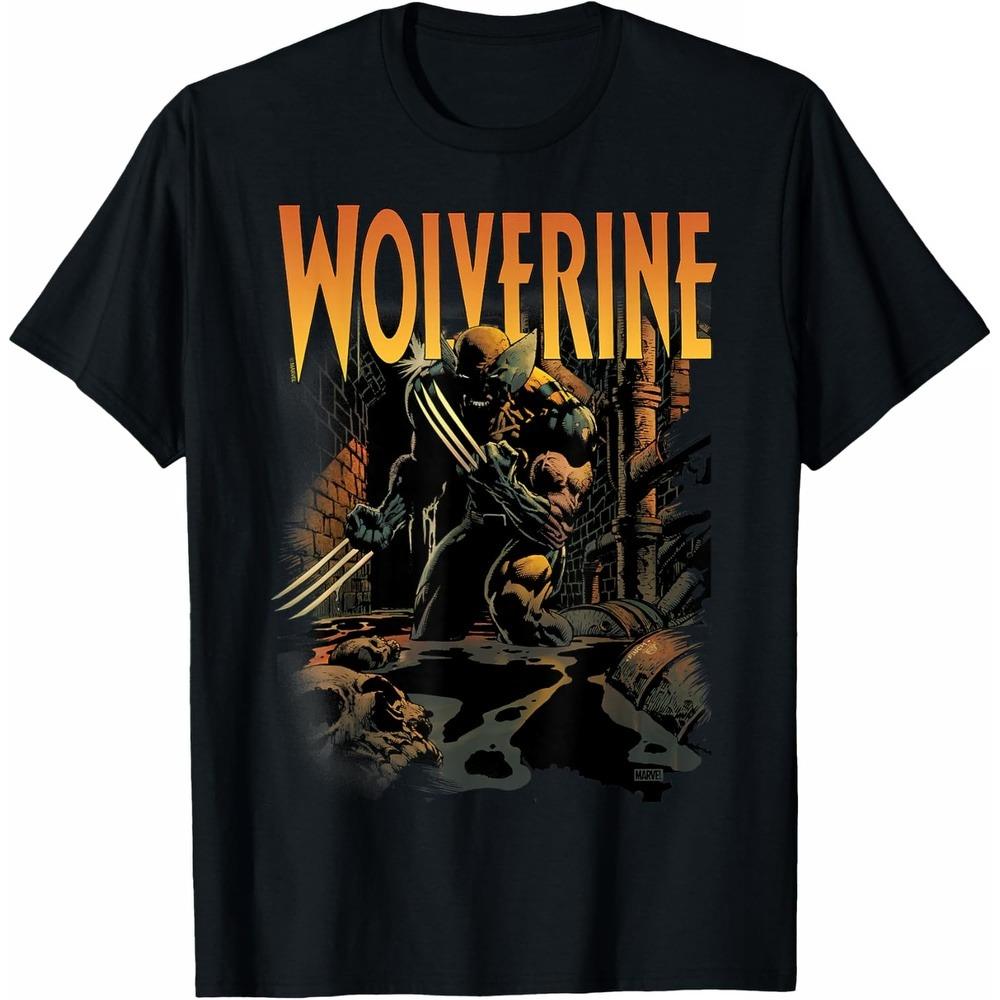 

Wolverine XMen Marvel TShirt Unisex Short Sleeve Premium Cotton Loose Fit Crew Neck Casual Top for Adult Fans S