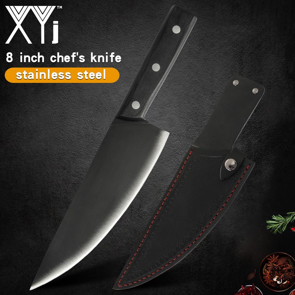 

Chef Ножи из нержавеющей стали Набор полных tang деревянных ручек нож крышка оболочка мясо рыба кулинарный аксессуар