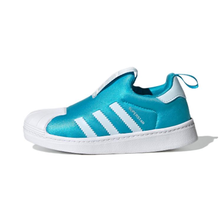 

Adidas Originals Superstar 360 Mesh Breathable Low top Kids Skateboarding Shoes Blue Children Aged 3 7 Years Old FV7225 30.5