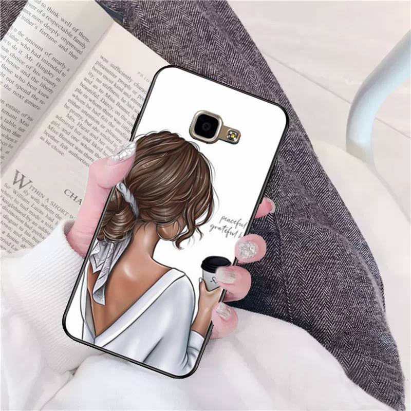 

Fashion coffee Women Girls Phone Case for Samsung A51 01 50 71 21S 70 31 40 30 10 20 S E 11 91 A7 A8 2018 Samsung A91