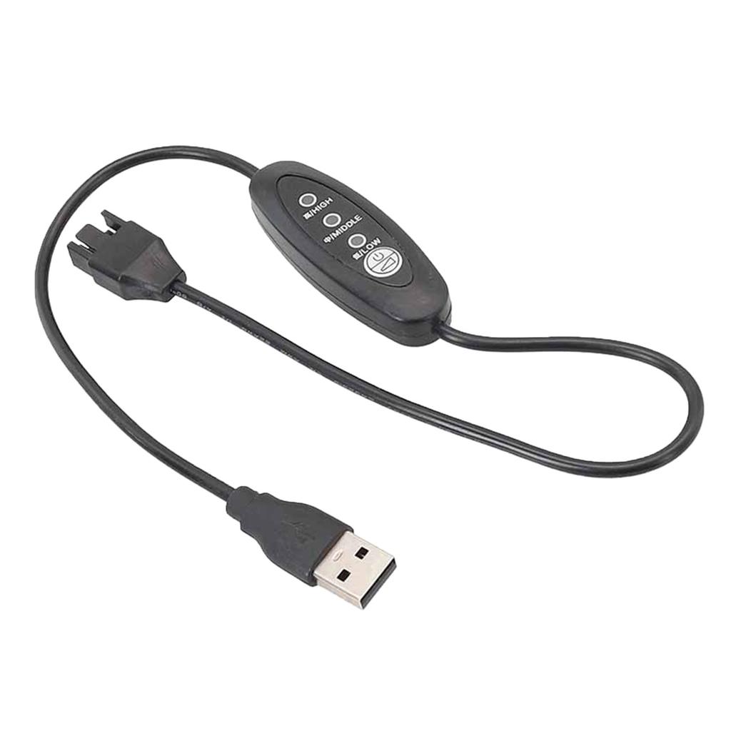 Kabel Adaptera Wentylatora Komputerowego USB 5V na 12V z Regulacją Prędkości do Chłodzenia Obudowy PC i Innych Zastosowań