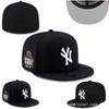 Baseball Cap New Letter Embroidery Fully Enclosed Cap New York Yankees Cap Non-Adjustable Size Hat