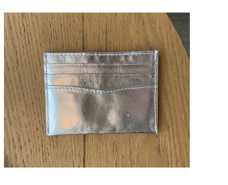 Exquisite Ladies' Crackle Leather Ultra-Thin Card Holder – Cute, High-End Mini Case for Cards and Driver's License