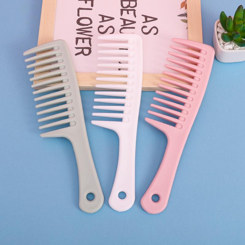 Wide Tooth Plastic Hair Comb - No Tangles, Easy to Use for Long Hair