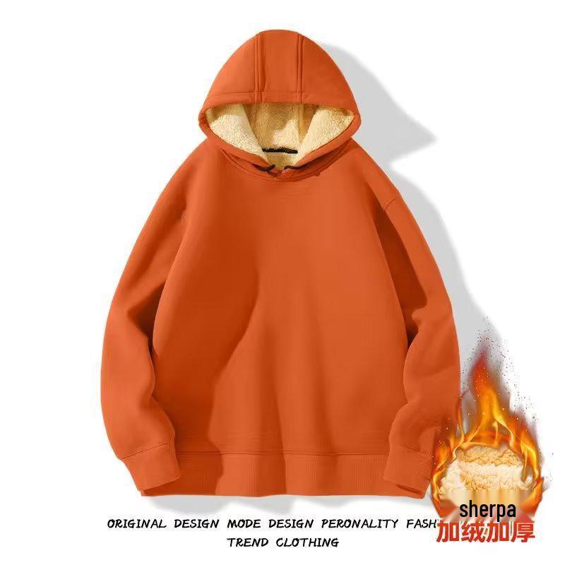 Boys' Winter Lambswool Hooded Jacket - Trendy Japanese Style, Versatile, Casual, and Artistic.