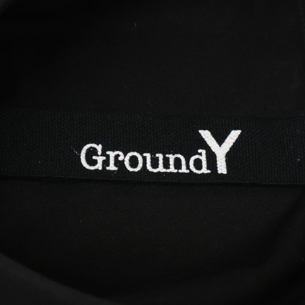 Ground Y 24Stainless Steel GS-B07-001 Black Short Sleeve Shirt Tops 3 blackUsed