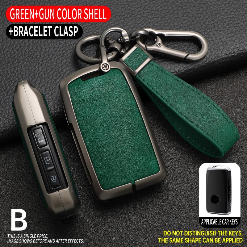 Zinc Alloy +Leather Car Key Case Cover For Mazda 3 Axela BP CX-30 DM CX4 CX5 CX 5 CX-5 CX8 CX9 CX4 2019 2020 2025 2025 2025 2025