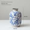 Chinese Blue and White Porcelain Ceramic Vase for Home Decor