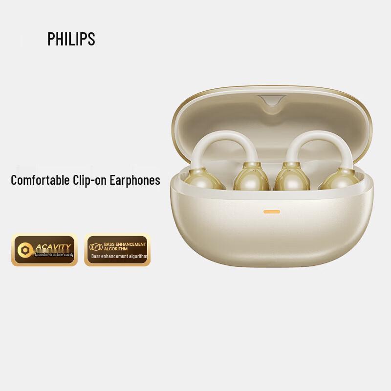 Philips TAT3469 Open-Ear Clip-On Bluetooth Sports Earbuds