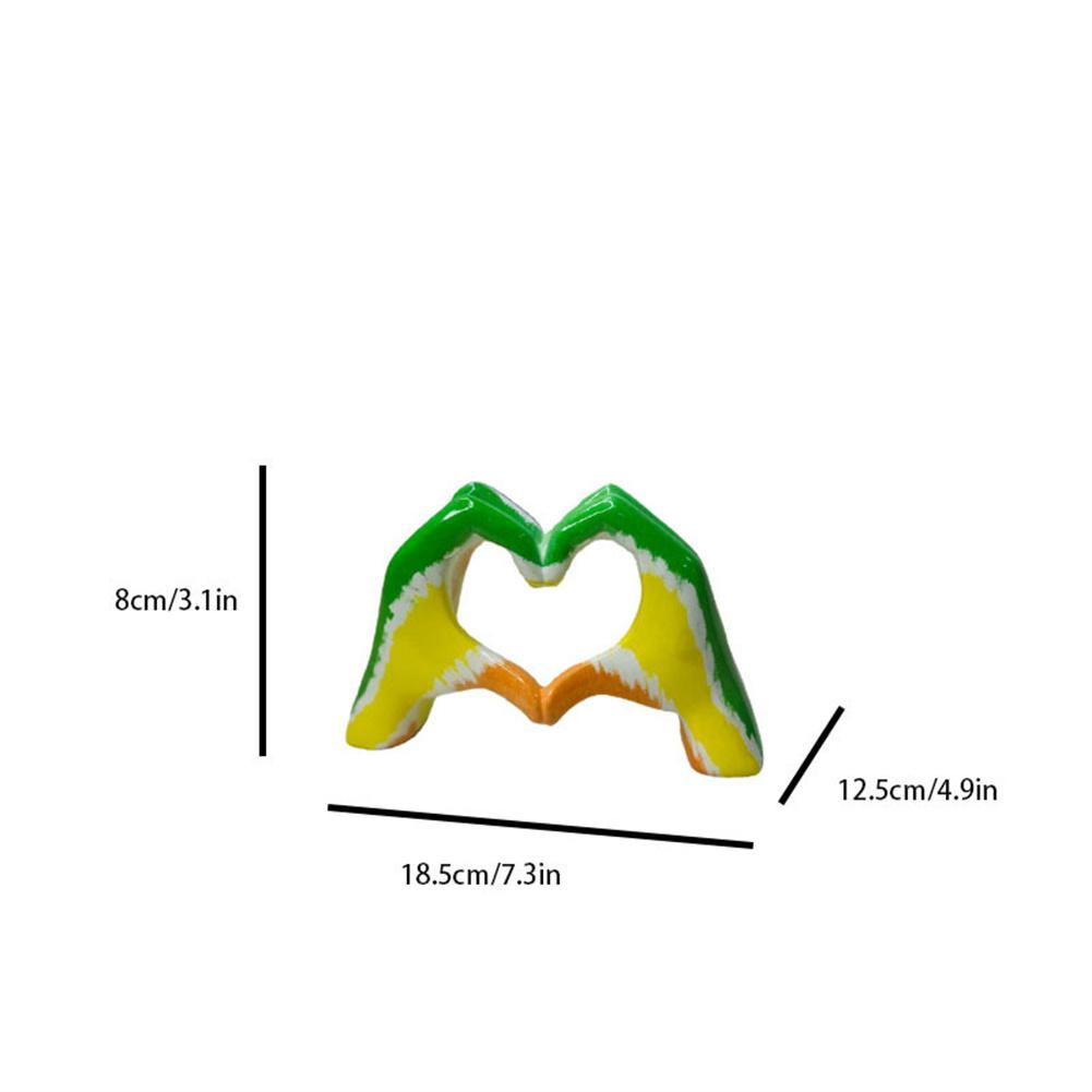 Personalized Heart Gesture Resin Statue Home Decoration Modern Art Hand Love Abstract Figurines Sculpture Wedding Desktop Decor