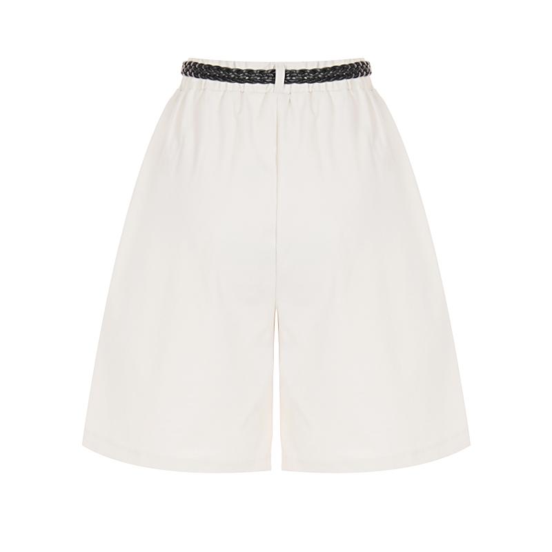 TVIEW Wide Belted Half-Length Pants_V6B-Cpt010