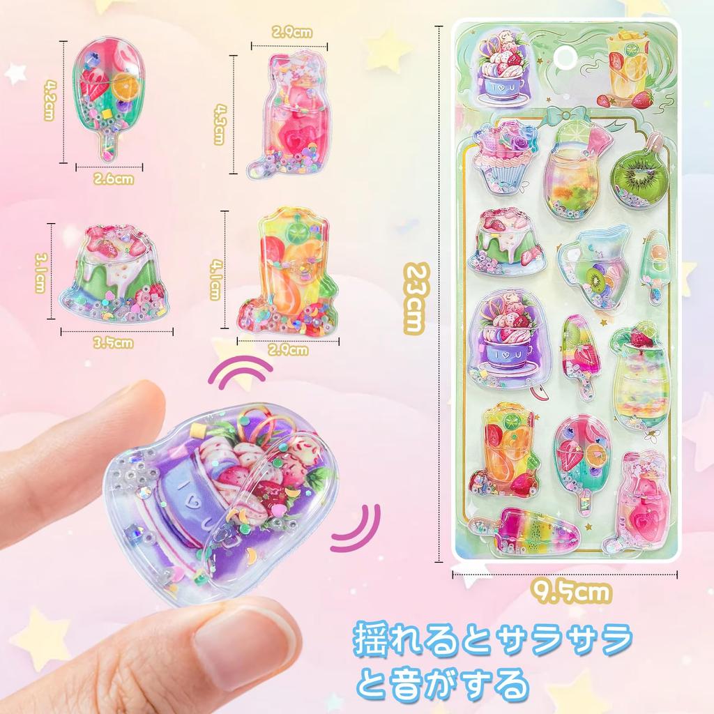 SUOKOMR Pingu Water Stickers with Large Quantity or 4 Perfect for Water Decorative Exquisite Original Home Smartphone Case Craft Gifts of Sequins,