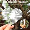10/1Pcs Bird Deterrent Pendant Reflective Wind Spinner Outdoor Garden Decoration Shiny Wind Spinner Birds Repellent Device