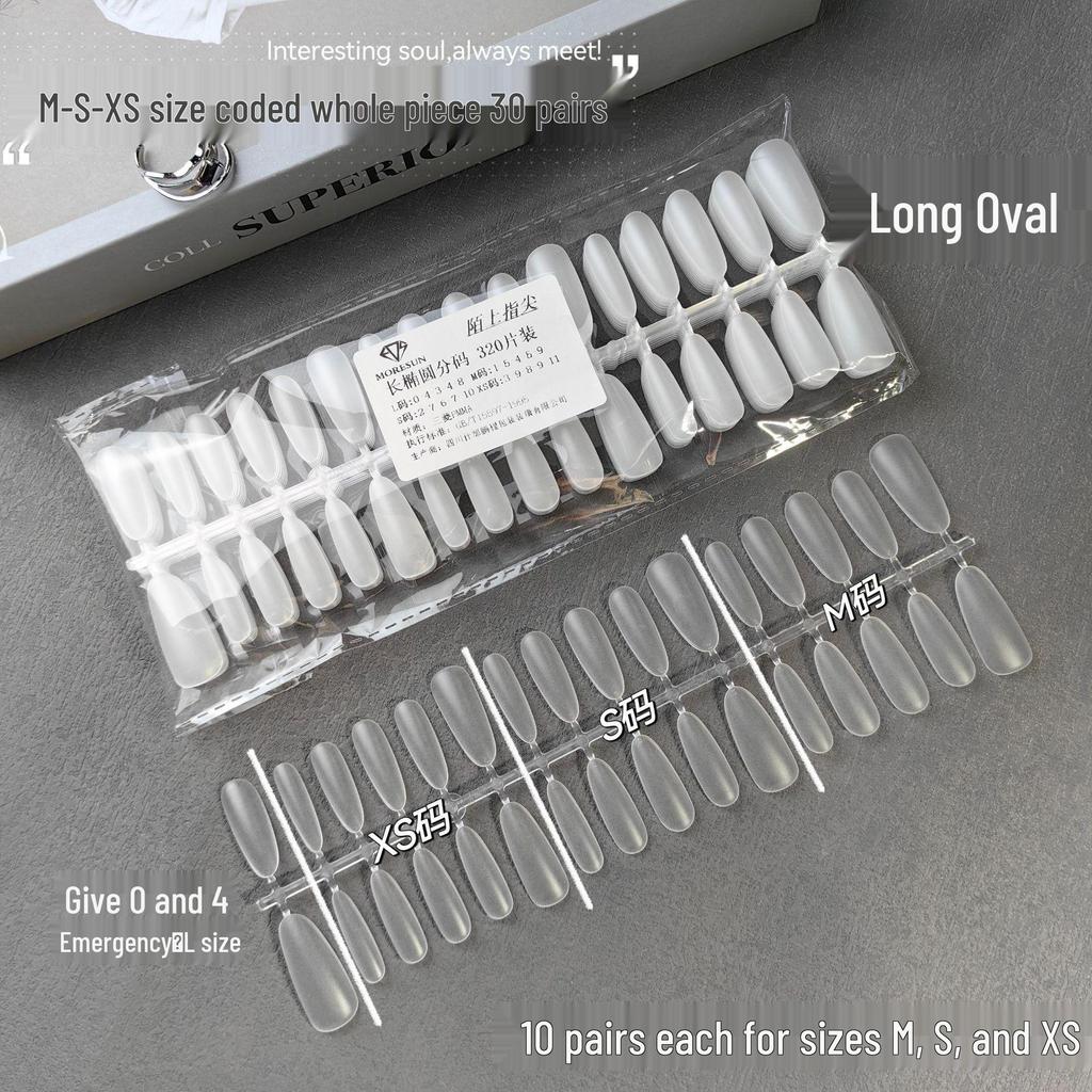Moshang Fingertip Wearable Nails - 300-Piece Manicure Nail Tips Set
