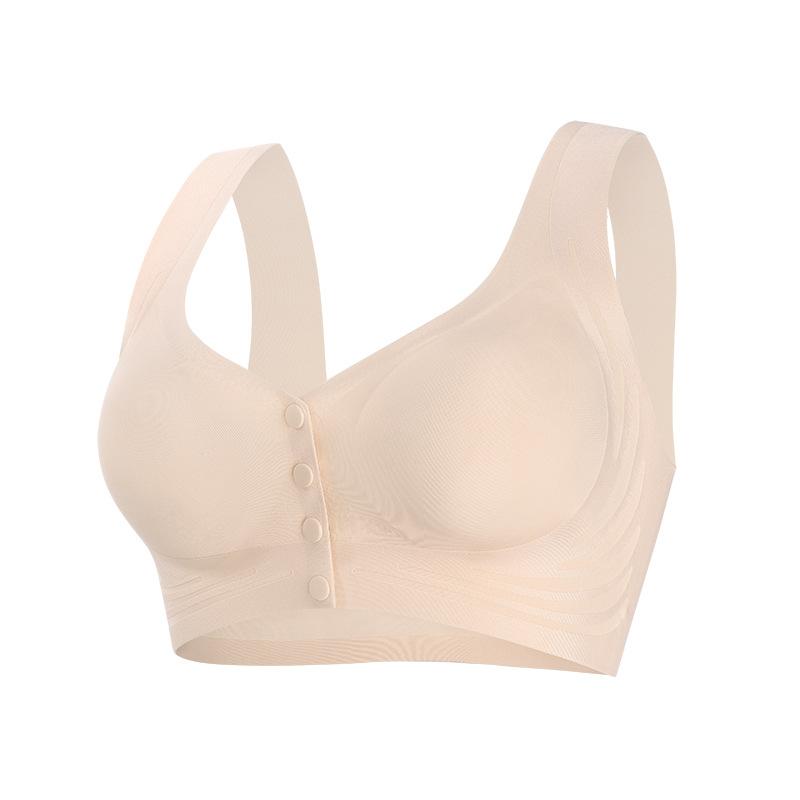 

Креативное бесшовное нижнее белье с передней застежкой, женский сильный бюстгальтер с поддержкой, не перекручивается, без косточек, большого размера, с закрытой чашкой XXXL