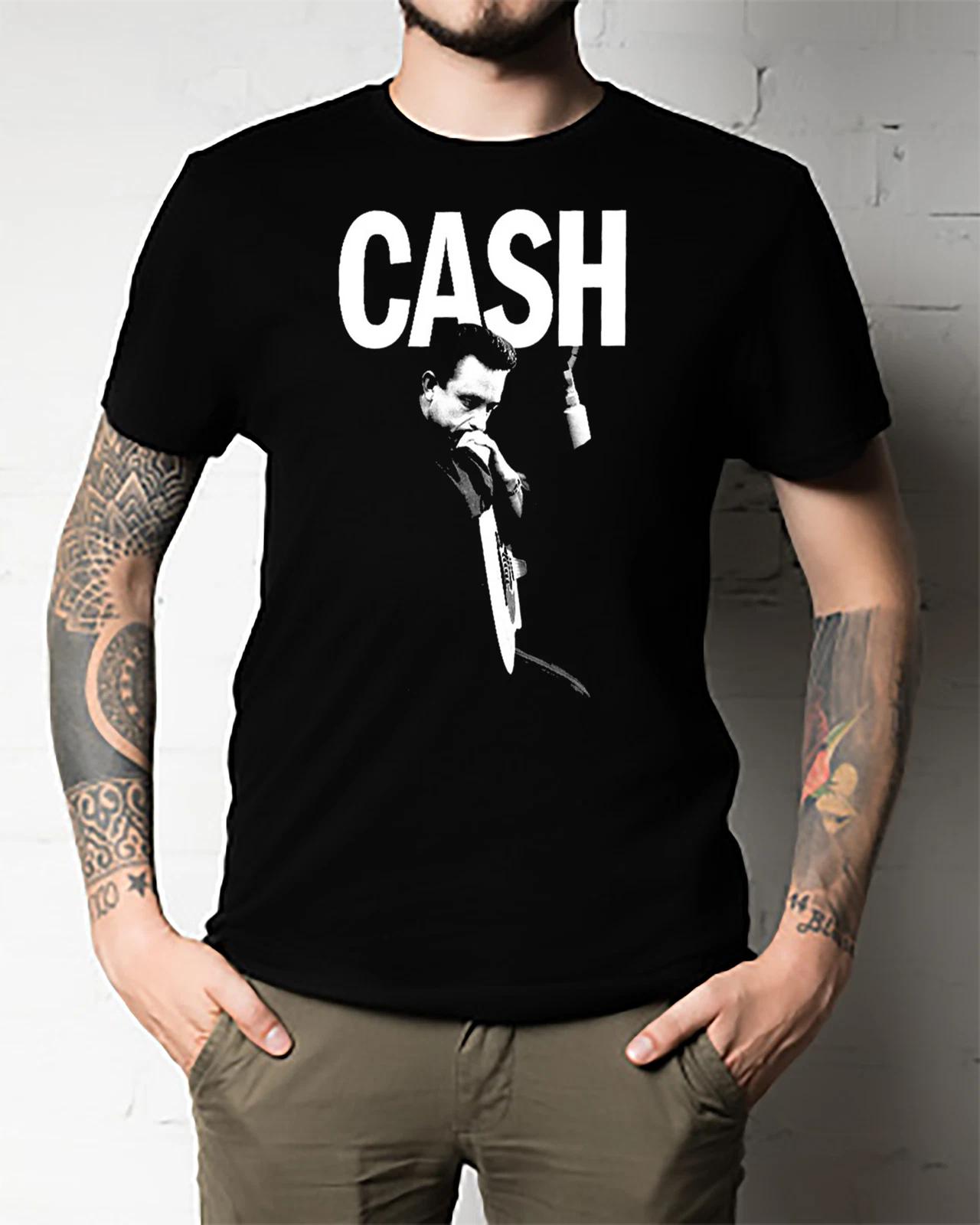 Men s and Women s T-shirts Johnny Cash Man In L