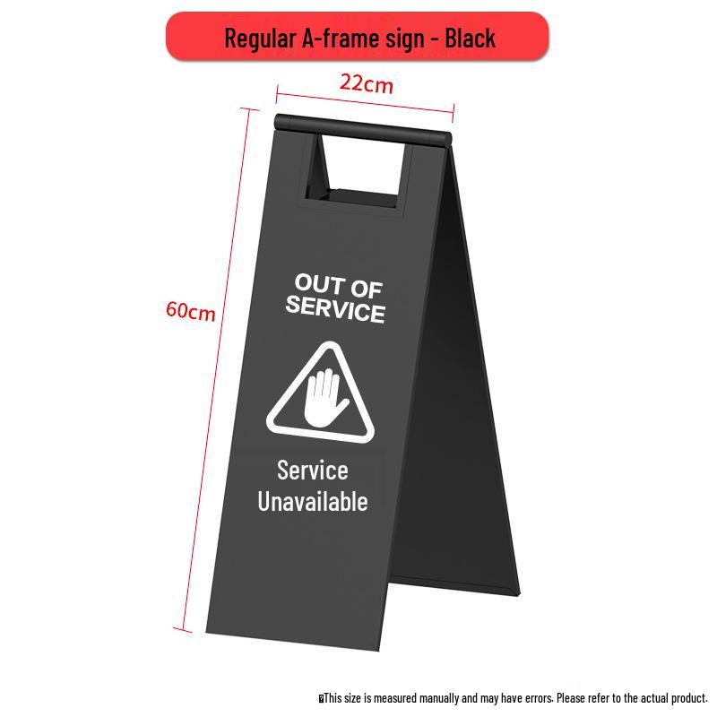 Standard A-frame Signs: Hotel, Commercial, Hospital, Warning, Toilet, Caution Steps, Slippery