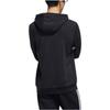Adidas Neo Solid Color Logo Print Hoodie With Drawstring Long Sleeves Men Hoodie Black HD4671