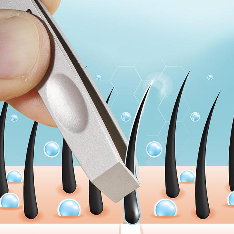 Professionelle Pinzette mit breiter Öffnung zum Haarzupfen Verdickter Edelstahl Bartzupf-Zauberwerkzeug Pinzette für Damen Herren