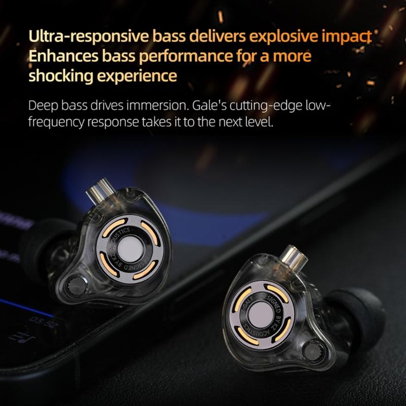 Premium Gaming Earphones Enhances Low Frequency Performances Wire Headphones Tuning Replaceable Cable Secures Fit