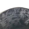 CHANEL CC Mark logo chocolate bar Tote Bag Shoulder Bag cotton / Leather Black