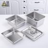Stainless Steel Rectangular Food Pan with Lid