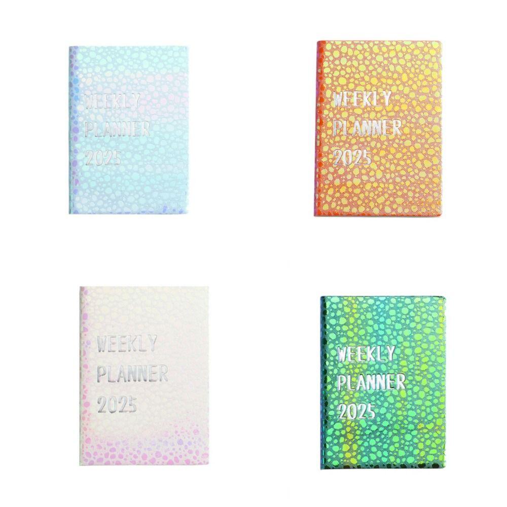 

Efficiency Plan Leather Pocket Calendar Colorful Schedule Planner Notepad Student
