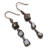 Labradorite Earrings Gemstone Jewelry, Copper Electroformed Earrings, Gift For Women Handmade Earrings