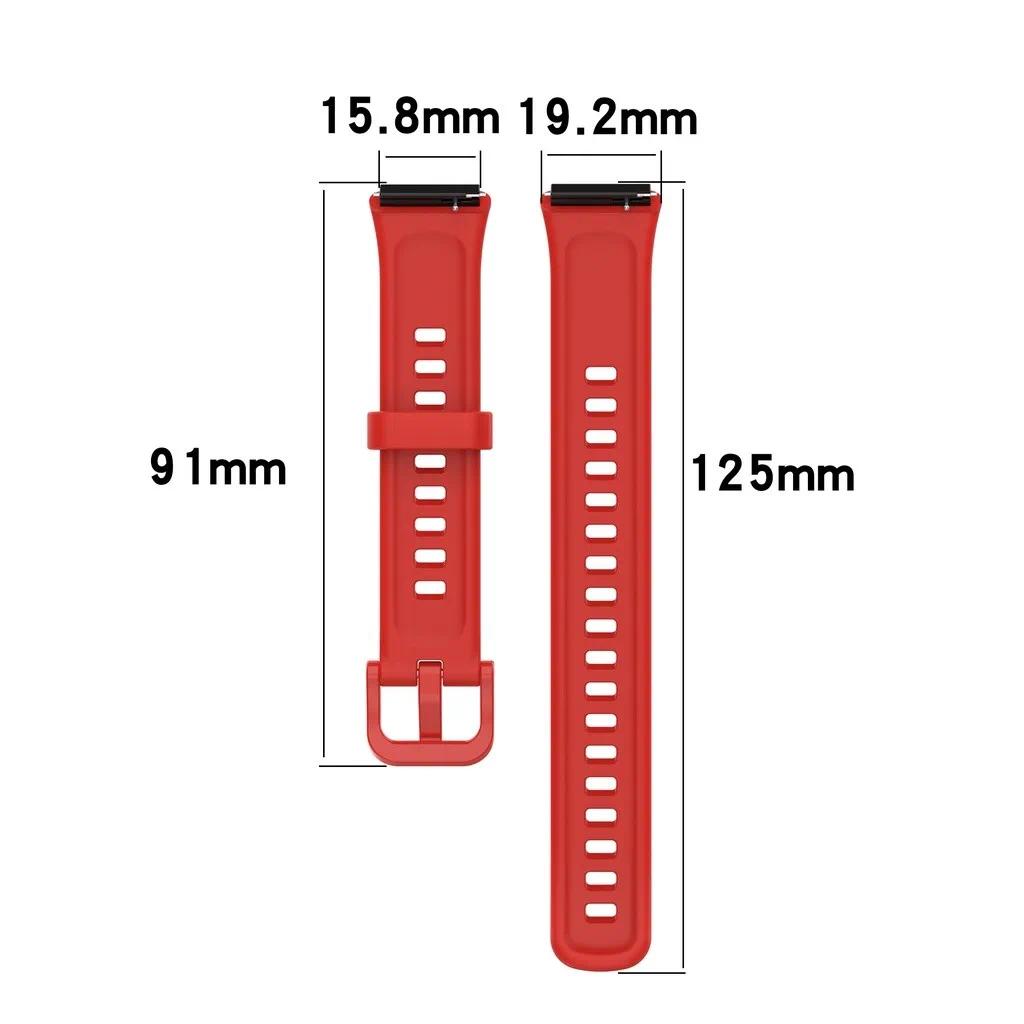 Silicone Strap Band For Huawei Band 7 Band7 Soft Waterproof Sport Smart Watch Band Fashion Wristband