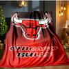 Red Bulls Basketball Blanket Flannel Throw for Sofa, Indoor, Camping, Living Room, Office, Chair, And Bed Soft Birthday Gift