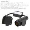 an 13 Pin to  7 Way Plug Round Connector Trailer Light Electrical Converter Trailer Light Converter