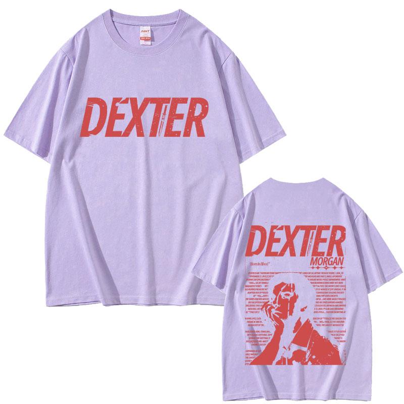 TV Play Dexter Morgan Graphic Tshirts Men Women 90s Vintage Oversized Short Sleeve T Shirts Mens Casual 100 Cotton Tshirt