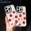 Clear Tomato Phone Case for iPhone 17 Air 16E 16 15 Pro Max 14 Plus 13 12 Mini X Xs 8 7 Soft TPU Cover Coques Accessory
