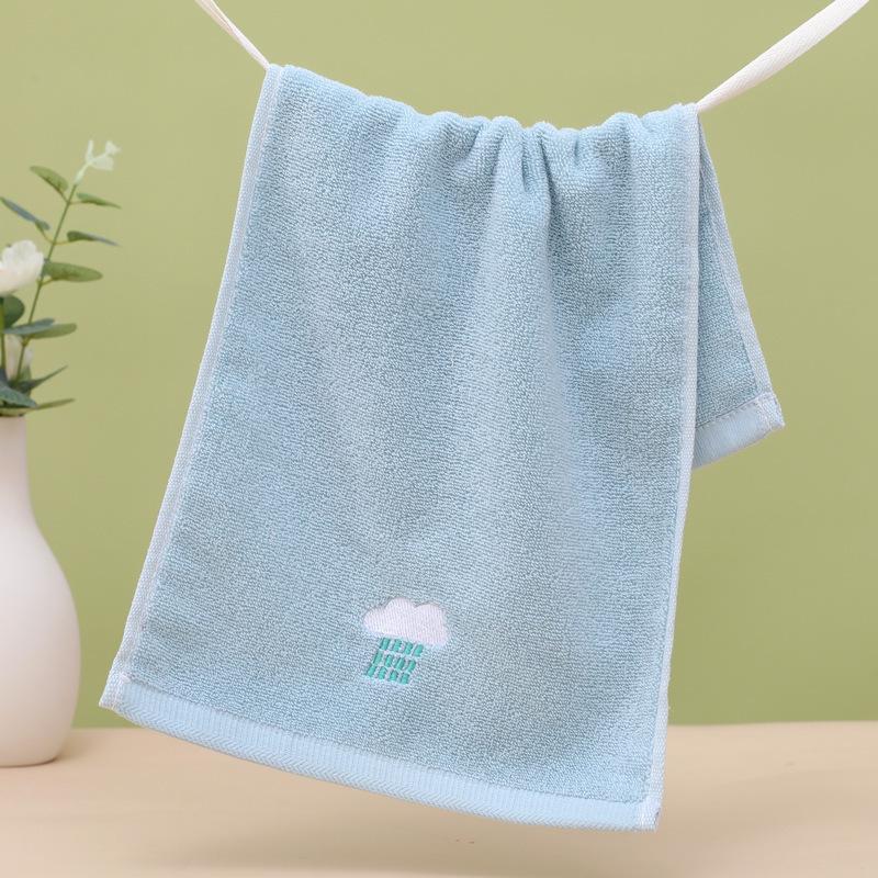 Asciugamano Facciale Ricamato Carino in Puro Cotone per Bambini - Morbido, Assorbente, Adatto ai Bambini.