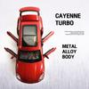 1/32 Scale Cayenne Turbo Macan SUV Metal Diecast Car,Alloy Toys Cars Models Trucks with Light and Sound for Boys Children Kids Off-road Vehicles Hobby