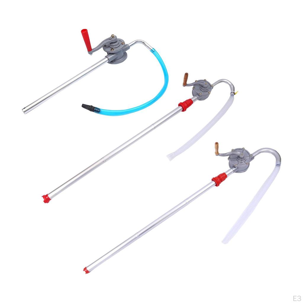 Crank-Driven Oil Transfer Pump for Drum Use with Strainer Included