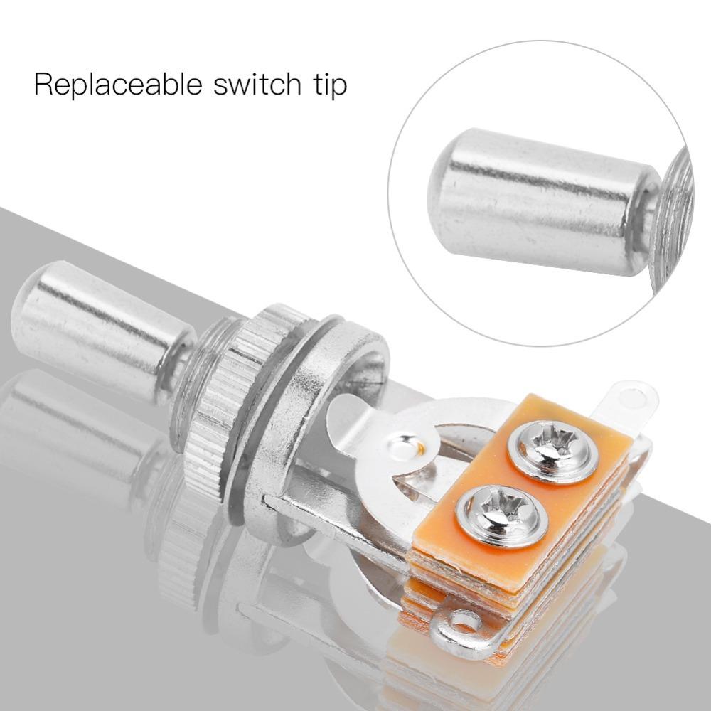 2PCS Metal + Electron 3 Way Pickup Selector Compact Electric Guitar Switch LP Electric Guitar