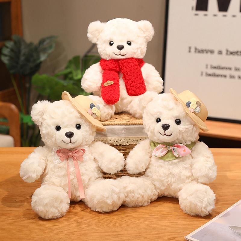 Bear Plush Toys Dressing Bear Stuffed Doll 25Cm Kawaii Toys Hobbies Collection Adorably Home Decor Dolls Kids Birthday Gifts