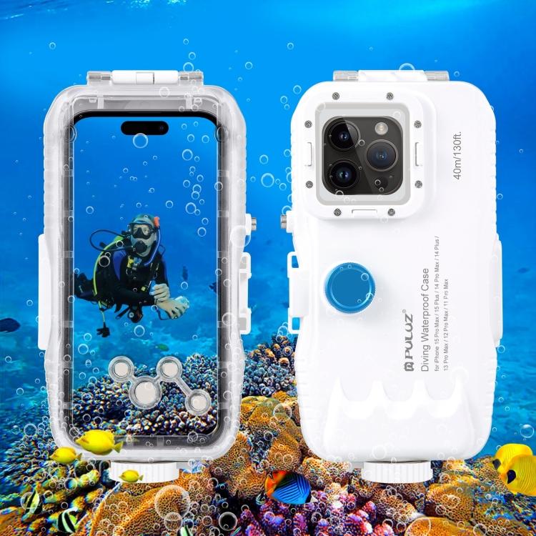

Водонепроницаемый чехол 40 м/130 футов для iPhone 14 Plus / 14 Pro Max белый