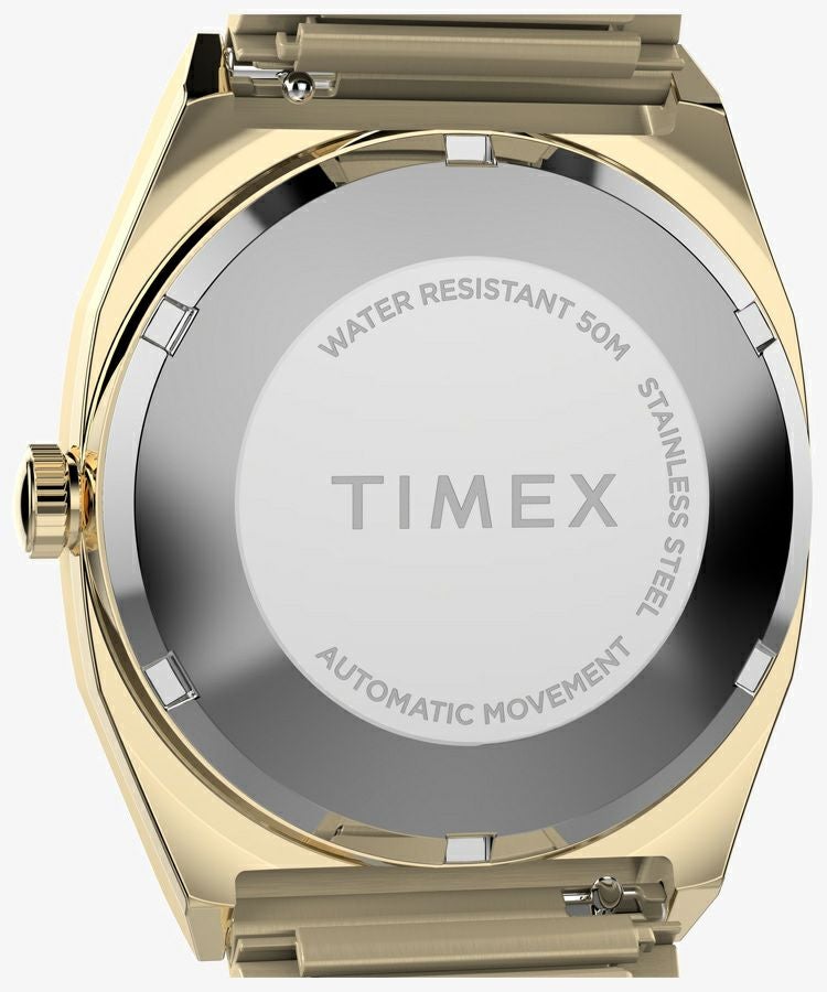 TIMEX TW2Y07200 E-Line Automatic Watch Gold Stainless Steel Japan Authentic