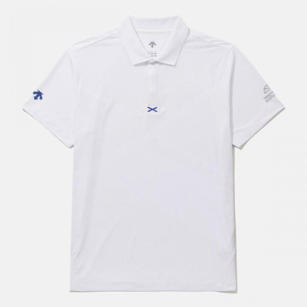 

Футболка с коротким рукавом DescenT Cqk Sq221ips43 WhT Sco Graphic Polo T shirT whiT 100