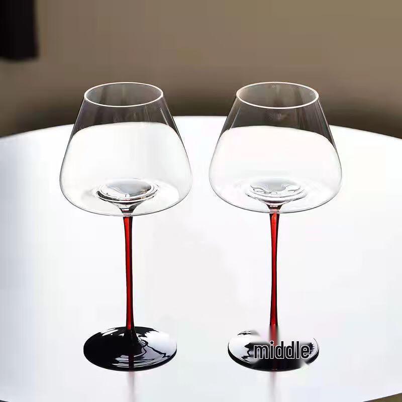 Хрустальный набор бокалов для красного вина с графином.