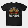 Asian Size Men Black Print T-shirt Thou May Ingest A Satchel Of Richards No-Cut Print Cotton Tshirt