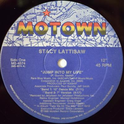 12inch Record STACY LATTISAW - Jump Into My Life MS4574 Motown 1986 Canada Dance & Electronica Used